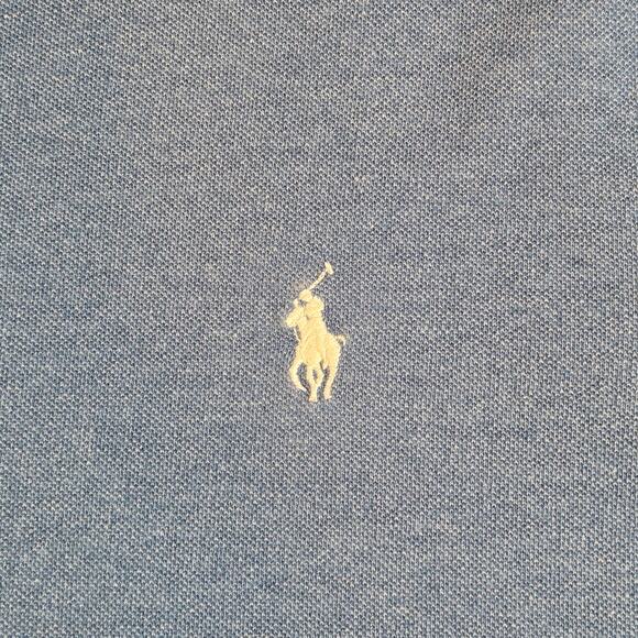 Polo Ralph Lauren Featherweight Mesh Polo Shirt Blue Men’s Size L Cotton - Picture 4 of 11